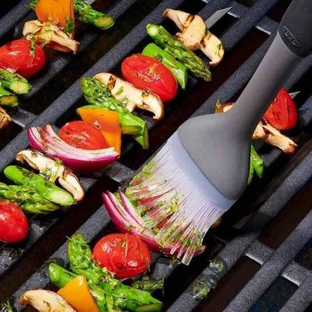 OXO-Pędzel silikonowy do grillowania,szaroczerwony