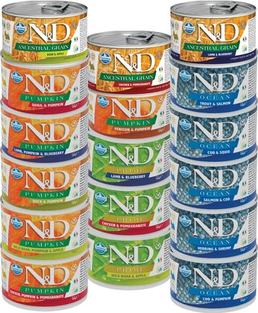 FARMINA ND DOG PUMPKIN Chicken Pomegranate Kurczak Dynia Granat 140g