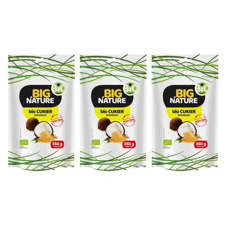 Zestaw 3x Big Nature Cukier Kokosowy Bio 350 g