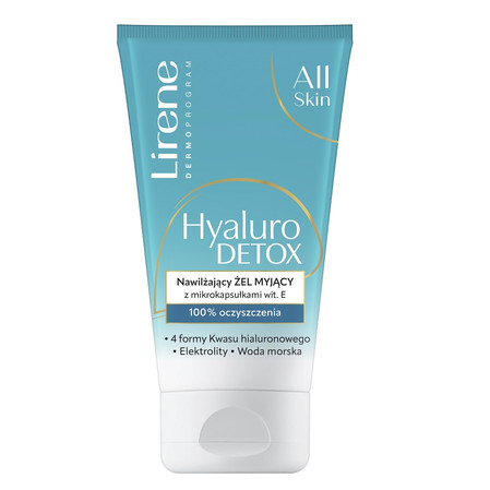 Hyaluro Detox nawilżający żel myjący z mikrokapsułkami witaminy E 150ml
