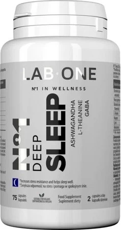 Lab One N°1 Deep Sleep suplement diety wspierający sen i regenerację 75 kaps.