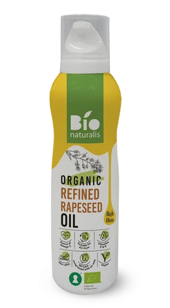 OLEJ RZEPAKOWY (SPRAY) TŁOCZONY NA ZIMNO OMEGA-3 BIO 200 ml - EKKO (BIONATURALIS)