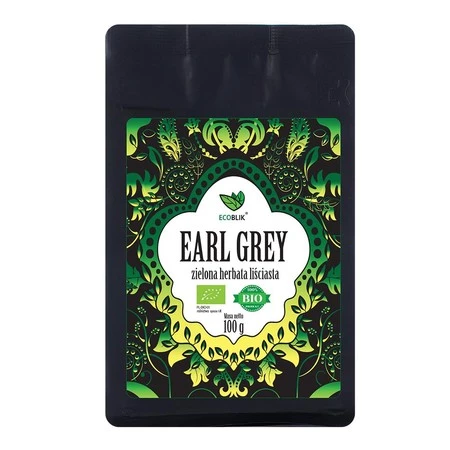 Ecoblik Herbata zielona EARL GREY 100g luz EKO