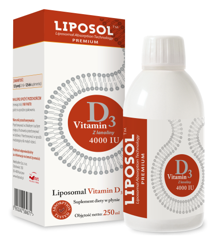 Liposol Liposomalna Witamina D3 4000 IU 250 ml - Nabea.pl