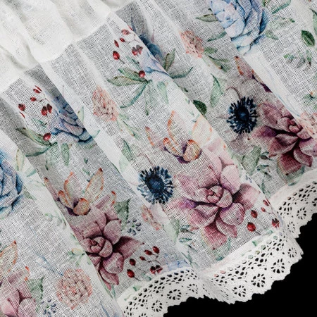 FIRANA GOTOWA DORA 150 X 30 CM BIAŁY