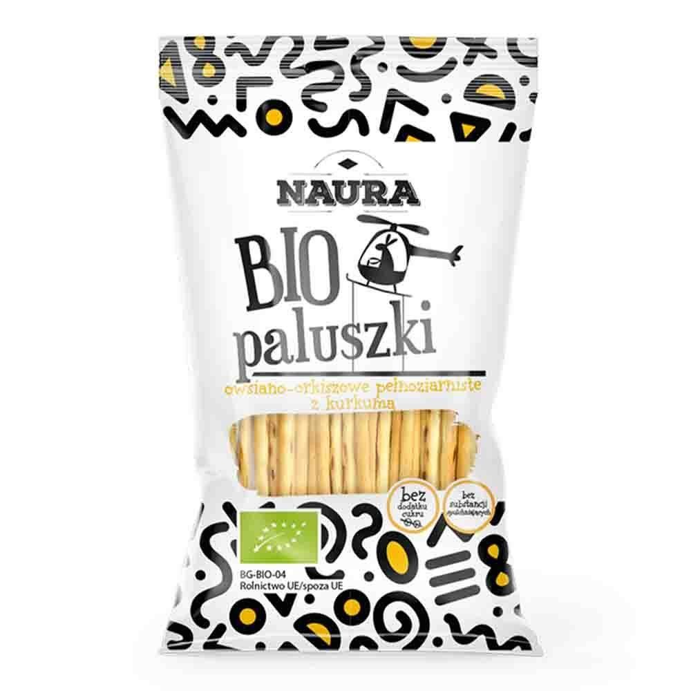 Zestaw 6x Paluszki owsiano-orkiszowe pełnoziarniste z kurkumą BIO 45 g - Nabea.pl