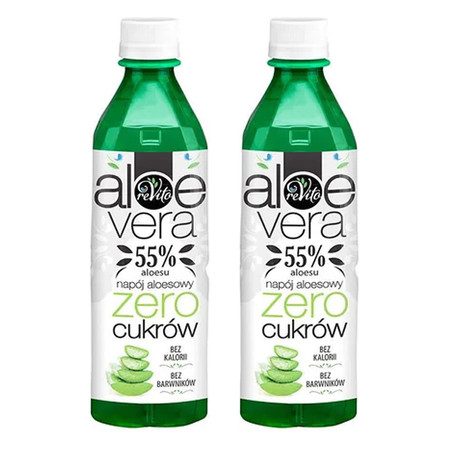 Zestaw 2x Napój aloesowy bez cukru 500 ml
