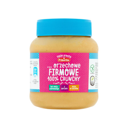 PRIMAVIKA Masło orzechowe Firmowe 100% CRUNCHY