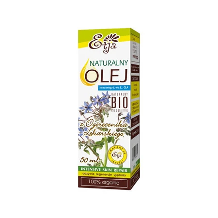Etja, Naturalny BIO olej z ogórecznika lekarskiego (kwas omega6, witamina E., GLA), 50 ml