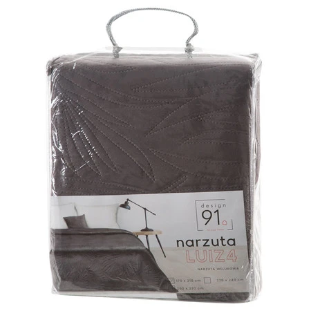 NARZUTA D91 LUIZ 4 170 X 210 CM GRAFITOWY