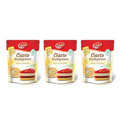 Zestaw: 3x Mieszanka na ciasto biszkoptowe bezglutenowe Celiko, 200g