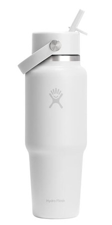 HF-Butelka 32oz WideFlexStrawTravelBottle biała