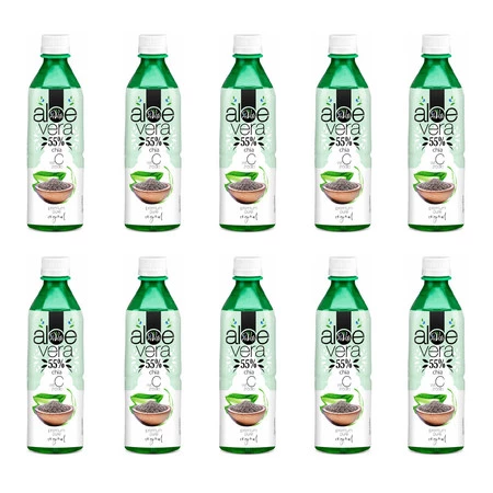 Zestaw 10x Napój aloesowy z chia 500 ml