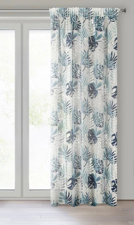 FIRANA GOTOWA MALTA NA TAŚMIE 140 X 270 CM GRANATOWY