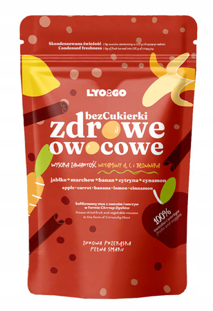 BEZCUKIERKI ZDROWE OWOCOWE - SZARLOTKA - 12G