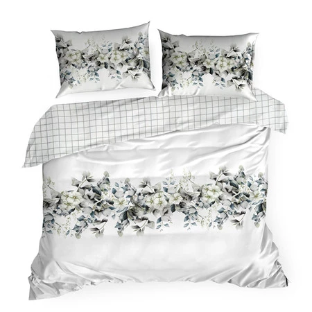 Komplet pościeli satynowej Nika 56, 220 x 200 cm, Biały