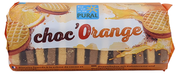 CIASTKA MARKIZY MINI Z KREMEM KAKAO - POMARAŃCZA BIO 85 g - PURAL