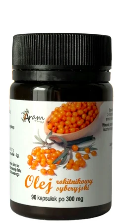 ARAM NATURA Olej rokitnikowy syberyjski 300mg, 90 kaps.