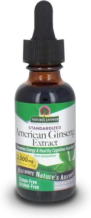 NATURE'S ANSWER American Ginseng Extract - Ekstrakt z żeń-szenia amerykańskiego (30 ml)