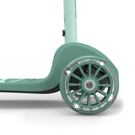 SCOOTANDRIDE Highwaykick 3S Hulajnoga z systemem sterowania 2w1 i kółkami LED składana 3+ Forest
