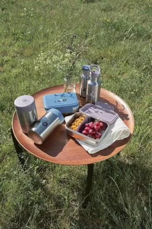 Lassig Butelka - bidon ze stali nierdzewnej z dodatkową zakrętką z ustnikiem Adventure Ważka 500 ml