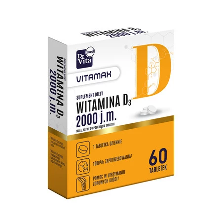 Dr Vita Witamina D 2000 IU + cynk 60 tabl.