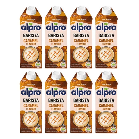 Zestaw 8x Alpro Napój Owsiano-Sojowy Barista smak Karmel 750ml