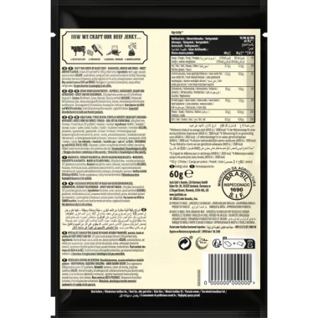 Jack Links Wołowina w kawałkach: suszona i wędzona. Original 60 g