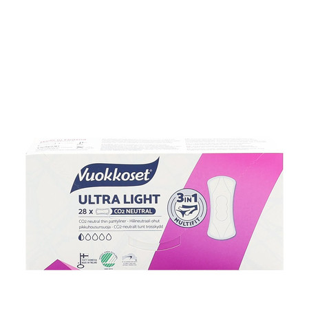 Vuokkoset, ULTRA LIGHT, Cienkie wkładki higieniczne, 28 szt.