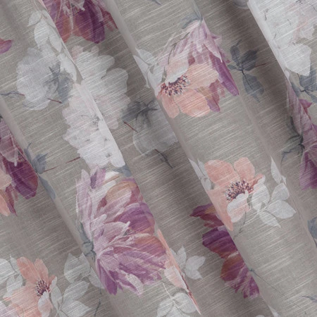 ZASŁONA GOTOWA SHERRY NA TAŚMIE 140 X 300 CM SREBRNY