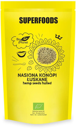 SUPERFOODS Konopia łuskana BIO 200g BIO PLANET