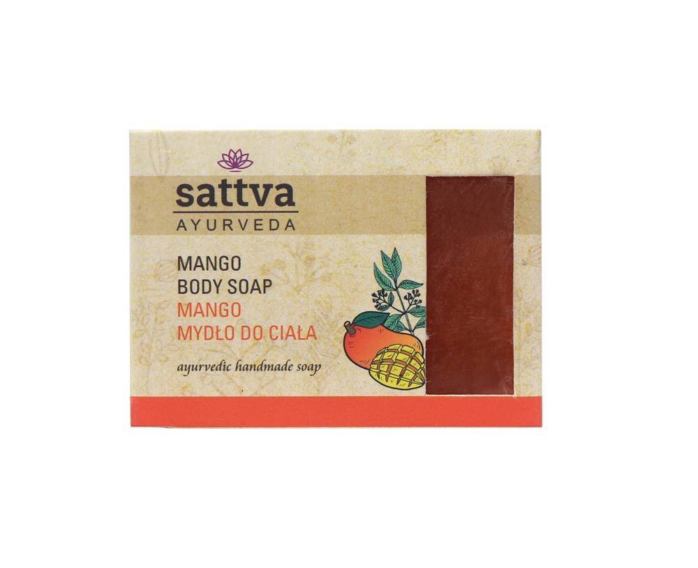 Zestaw 2x Sattva - Mydło w kostce do ciała Mango 125g - Nabea.pl