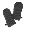 Lodger Rękawiczki dziecięce z wełny merino 100% grafitowe Pigeon 0-12m