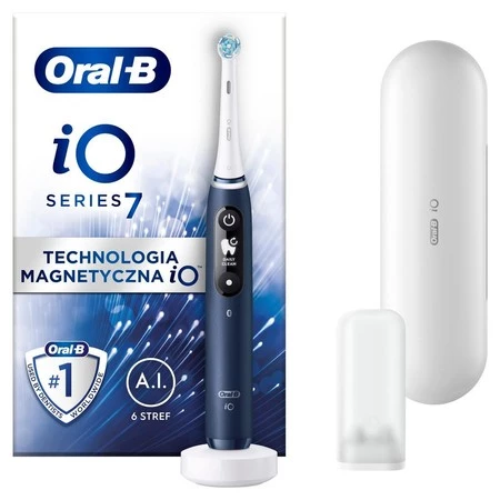 ORAL-B BRAUN SZCZOTECZKA ELEKTRYCZNA iO SERIES 7N BLUE IOM7.1A1.1BD (5 programów, 1 końcówka, 1 etui)