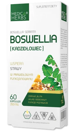 Medica Herbs Boswellia Kadzidłowiec 350mg na wsparcie stawów 60 kaps.