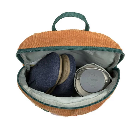 Lassig Plecak do przedszkola dla przedszkolaka sztruks Little Gang Smile caramel