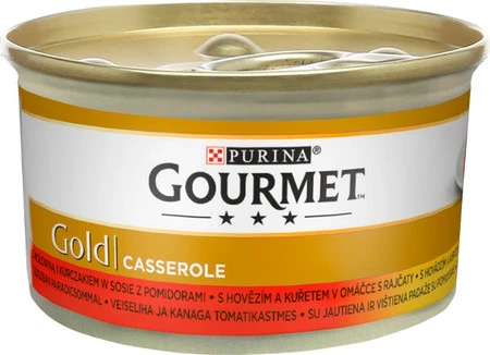 PURINA GOURMET Gold Casserole Wołowina Kurczak 85g