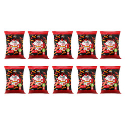 Zestaw 10x Chipsy z czerwonej soczewicy o smaku flaming hot 100g