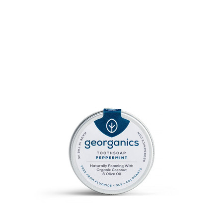 Georganics, Naturalne mydło do zębów, do codziennej pielęgnacji i na świeży oddech, smak mięty pieprzowej, 30 ml