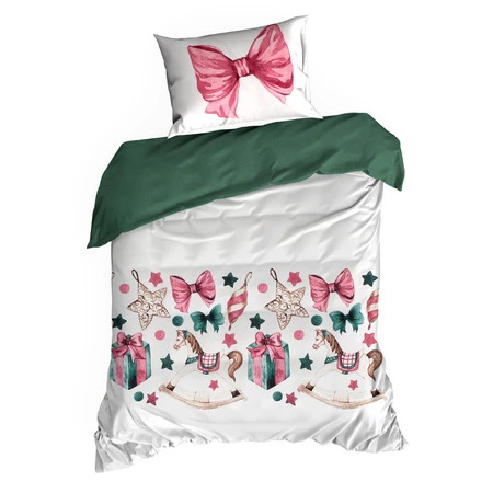 Komplet pościeli świątecznej Ribeno, 220 x 200 cm, Biały