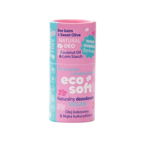 EcoSoft, Naturalny dezodorant damski w sztyfcie, Flower Bloom, ZERO WASTE, 50 ml