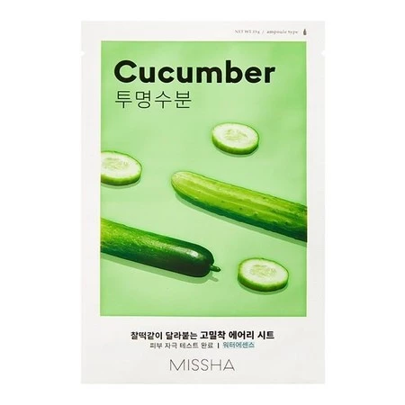 Airy Fit Sheet Mask nawilżająca maseczka w płachcie z ekstraktem z ogórka Cucumber 19ml