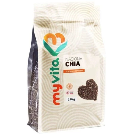 Myvita Nasiona Chia 250 G Obniżają Ciśnienie