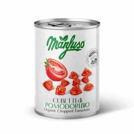Manfuso − Pomidory w kawałkach BIO − 400 g