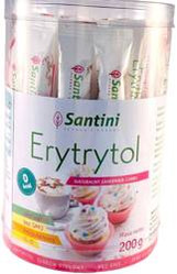 ERYTRYTOL W SASZETKACH BEZGLUTENOWY (40 x 5 g) 200 g - SANTINI