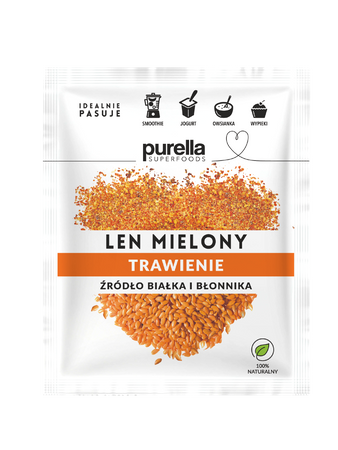 Purella Superfoods Len mielony odtłuszczony 180g