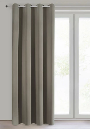 ZASŁONA GOTOWA LOGAN 135 X 250 CM CIEMNOBEŻOWY