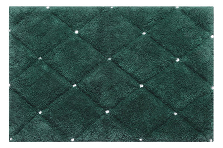 DYWANIK ŁAZIENKOWY CHIC (2) 60 X 90 CM CIEMNOZIELONY