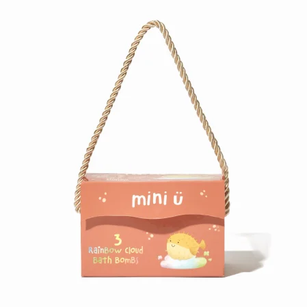 Mini U - Tęczowe chmurki do kąpieli 3x130g