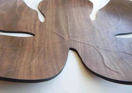 LEGNO -Taca ozdobna z orzecha włoskiego liść klonu